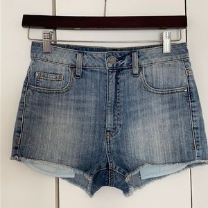 Talula light denim jean shorts